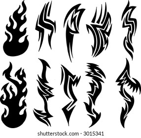 Graphic Design Tribal Tattoo Wings Stock Vector (Royalty Free ...