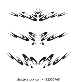 Vector tribal tattoos