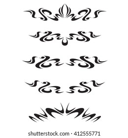 Vector tribal tattoos