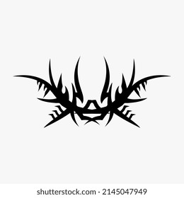 tatuajes vectoriales tribales para tatuajes torácicos, tatuajes de espalda, individuos, hombres y mujeres