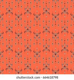 Vector Tribal vintage ethnic seamless pattern. Aztec, mexican, navajo, african motif