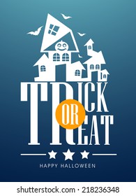 Vector Trick or Treat Background for Halloween festival.