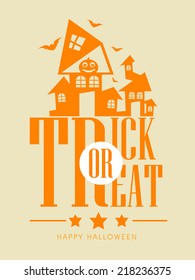 Vector Trick or Treat Background for Halloween festival.