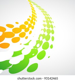 vector tricolor wave design illustration