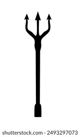 vector trident spear with a simple design. trident icon