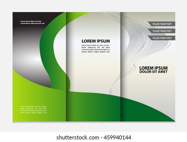 Vector tri-fold brochure design template
