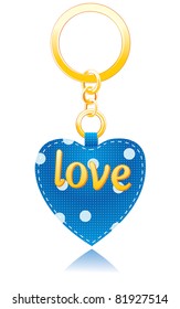 Vector trinket in the form of heart