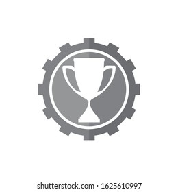 Vector Trophy Logo Icon Design Template