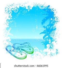 Vector tropical background and