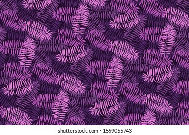 Vector tropical background from palm leaves