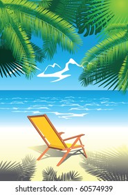 vector tropical beach