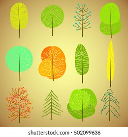 Vector Tropical island