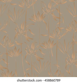 Vector tropical leaves pattern. Palm leaves seamless background. Floral print. 