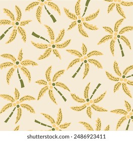 Vector Tropical Palm Seamless Pattern, Design for fashion, fabric, textile, wallpaper, wrapping and all prints.