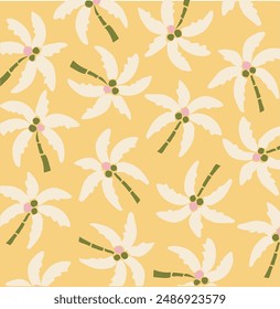 Vector Tropical Palm Seamless Pattern, Design for fashion, fabric, textile, wallpaper, wrapping and all prints.
