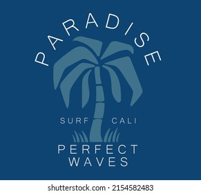 vector tropical palm tree illustration for t shirts print