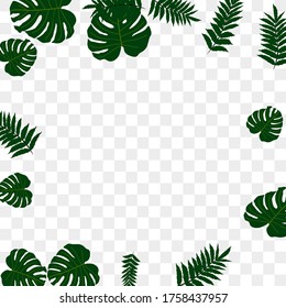Vector tropical pattern from colorful foliage. Festive decoration. Beautiful spring garden. Summer garden. Summer tropical leaf. Natural spring style.