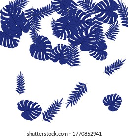 Patrón tropical vectorial a partir de follaje colorido. Decoración festiva. Hermoso jardín primaveral. Jardín de verano. Hoja tropical de verano. Estilo primaveral natural.
