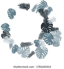 Vector tropical pattern from colorful foliage. Festive decoration. Beautiful spring garden. Summer garden. Summer tropical leaf. Natural spring style.