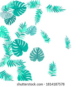 Vector tropical pattern from colorful foliage. Festive decoration. Beautiful spring garden. Summer garden. Summer tropical leaf. Natural spring style.