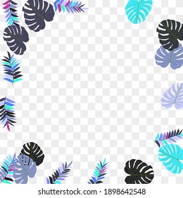 Vector tropical pattern from colorful foliage. Festive decoration. Beautiful spring garden. Summer garden. Summer tropical leaf. Natural spring style.