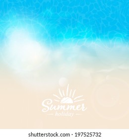 Vector tropical sea background illustration.