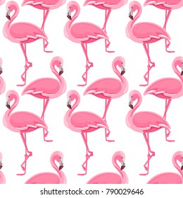 vector tropical seamless, Flamingo Pattern textile design