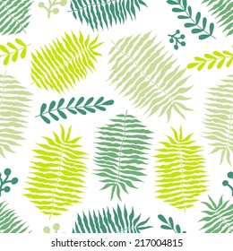 Vector tropical seamless floral pattern. Seamless texture with jungle flowers. Seamless pattern can be used for wallpaper, pattern fills, web page background, surface textures.