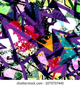 Vector tropical seamless pattern with exotic plants on simple abstract gold background . Design for textile, decor, print.