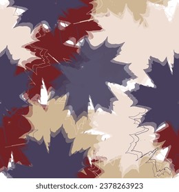 Vector tropics illustration for swimwear design, wallpaper, textile Monochromatic nature inspired shapes-doodle collection. 