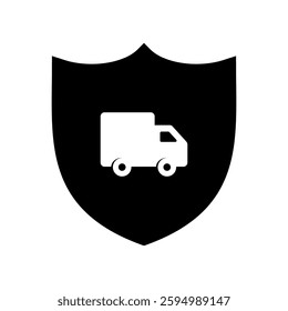 Vector Truck or Delivery Protection or Shield Illustration