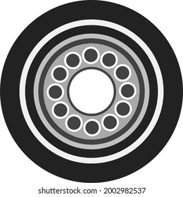 vector truck formula car tyre
