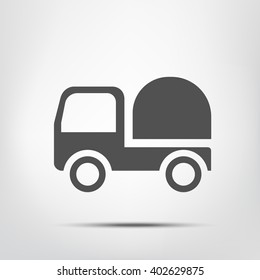 Vector truck icon. Isolated. Editable.