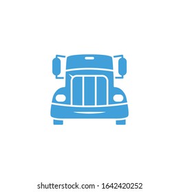 Vector truck icon. Line design template
