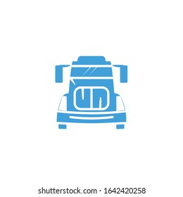 Vector truck icon. Line design template