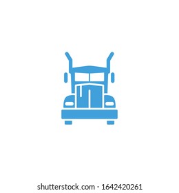 Vector truck icon. Line design template