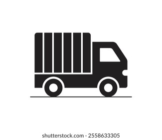 Vector Truck Icons Isolated On White Background