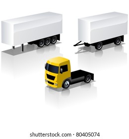 Vector truck icons set