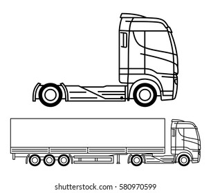 Vector truck logo