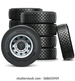 Vector Truck Tires