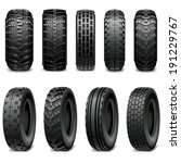 Vector Truck and Tractor Tires