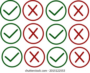 Vector true and false symbols for your business.