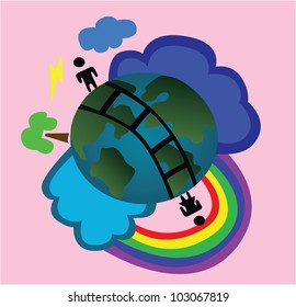 Vector - True love.Concept:Where is true love ?