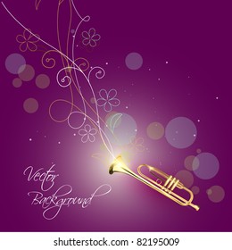 vector trumpet design beautiful illustration