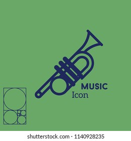 vector trumpet icon