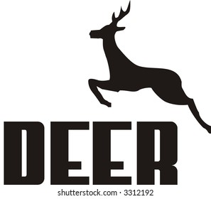 Vector T-shirt Deer Logo.