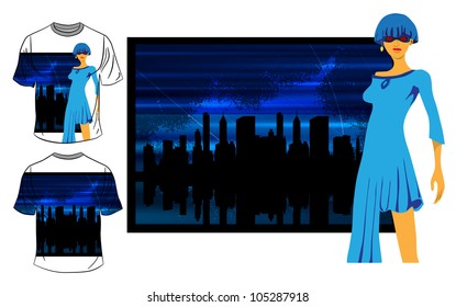 Vector. T-shirt design