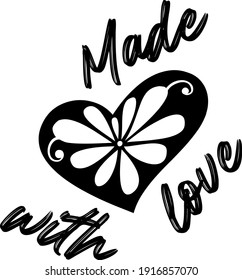 Diseño de camisetas vectoras con diseño de corazón.