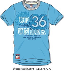 vector t-shirt design for silkscreen printing