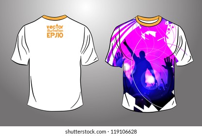 Vector t-shirt design template